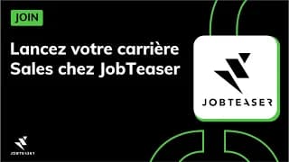 Lancez votre carrière sales chez @JobTeaser France  - JOIN